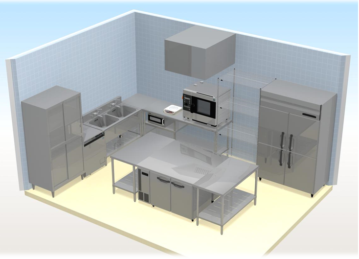 簡素化されたマカン専用厨房